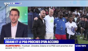 Zinédine Zidane et le PSG proches d'un accord pour le poste d'entraîneur (info RMC sport)