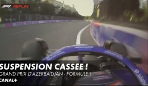 Albon percute le mur en FP2 - Grand Prix d'Azerbaïdjan - F1