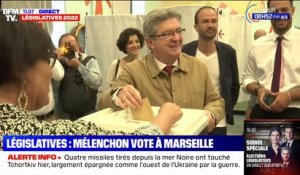 Législatives 2022: Jean-Luc Mélenchon vote à Marseille