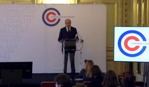 Point de presse de M. Laurent Fabius : déroulement de l'élection présidentielle et présentation du nouveau site internet « Présidentielle 2022 »
