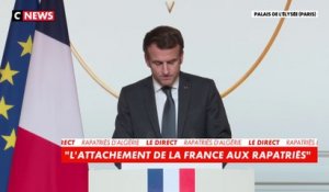 Emmanuel Macron : «L’histoire des rapatriés d’Algérie est l’histoire d’un amour charnel»