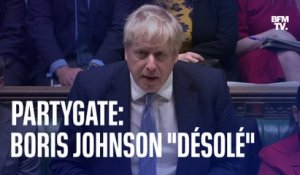Boris Johnson se dit "désolé" après le scandale des fêtes à Downing Street