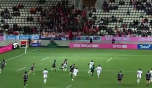 TOP 14 - Essai de Jiuta WAINIQOLO (RCT) - Stade Français Paris - RC Toulon - J16 - Saison 2021/2022