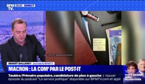 La communication d'Emmanuel Macron par le post-it