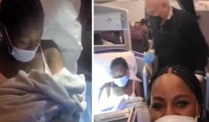 Une femme enceinte a donné naissance à un petit garçon à bord d'un avion