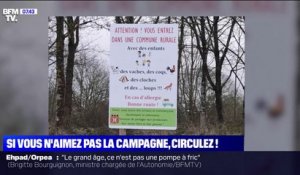 En Vendée, un maire alerte les néo-ruraux avec un panneau des incommodations de la campagne