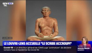 Le Louvre-Lens accueille "le Scribe accroupi" pendant un an