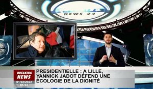 Président : A Lille, Yannick Jadot défend l'écologie de la dignité