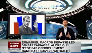 Emmanuel Macron cumule plus de 500 parrainages, même s'il n'est pas candidat officiel : Suivez l'act