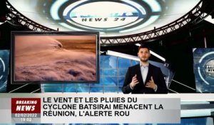 Le vent et la pluie de l'ouragan Bazilet menacent l'alerte rouge pour La Réunion