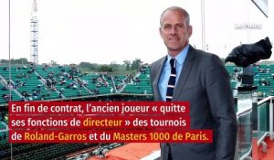 Démission de Guy Forget, patron du tournoi de tennis Roland-Garros