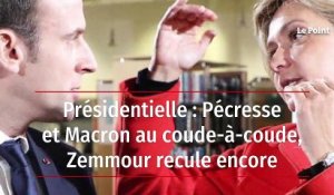 Présidentielle : Pécresse et Macron au coude-à-coude, Zemmour recule encore
