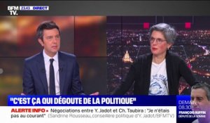 Pour Sandrine Rousseau, la proposition d'une Assemblée constituante est "un appel fort à Jean-Luc Mélenchon"