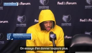 Grizzlies - Ja Morant : "On essaye d'en donner toujours plus"