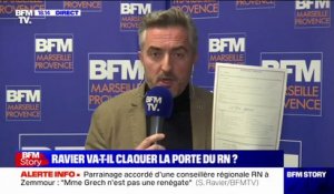 Stéphane Ravier (RN): Marine Le Pen "aura mon parrainage"