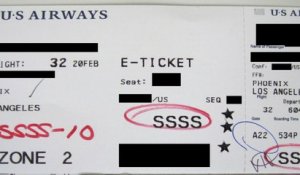 Si le signe "SSSS" est inscrit sur votre billet d’avion vous allez passer un mauvais moment