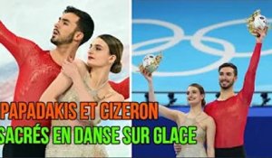 JO d’hiver 2022: Papadakis et Cizeron champions olympiques de danse sur glace