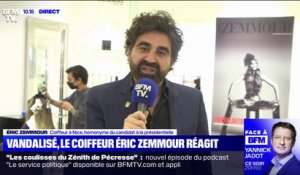 "On n'a aucun lien de parenté": la colère du coiffeur Éric Zemmour à Nice, victime de vandalisme