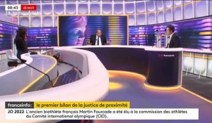 Bilan du quinquennat sur la justice, justice de proximité, projet de Valérie Pécresse... Le 8h30 franceinfo d'Eric Dupond-Moretti