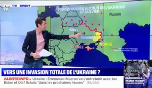 Comment a évolué la position des troupes russes à la frontière de l'Ukraine