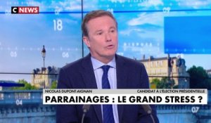 Nicolas Dupont-Aignan sur les parrainages : «C’est le retour du féodalisme en France»