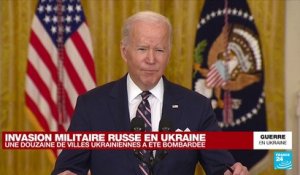Invasion militaire russe en Ukraine : Joe Biden annonce de nouvelles sanctions contre Moscou