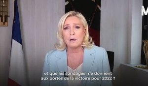 Regardez l'appel de Marine Le Pen aux maires de France : "Il me manque 50 parrainages, aujourd'hui je ne peux pas me présenter" - VIDEO