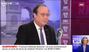 "C'est un acte de force": François Hollande réagit à la reconnaissance de l'indépendance des Républiques de Donestk et de Lougansk par Vladimir Poutine