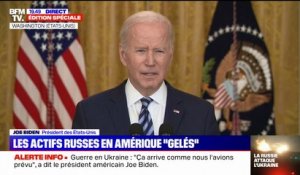 Joe Biden sur la guerre en Ukraine: "Cette agression ne peut pas rester impunie"