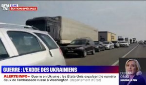 En Ukraine, des milliers de personnes ont fui les grandes villes du pays