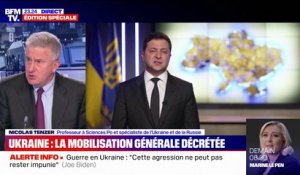 Guerre en Ukraine: Volodymyr Zelensky décrète la mobilisation générale