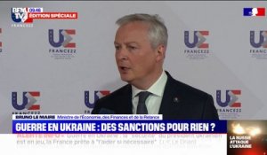 Selon Bruno Le Maire, "l'économie française est peu exposée à la Russie"