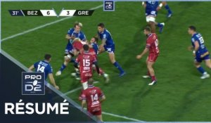 PRO D2 - Résumé AS Béziers Hérault-FC Grenoble Rugby: 20-17 - J22 - Saison 2021/2022