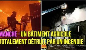 Près de Saint-Lô, une longère totalement détruite dans un incendie