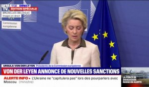 Guerre en Ukraine: la présidente de la Commission européenne annonce l'interdiction de plusieurs médias russes au sein de l'Union européenne