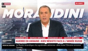 Guerre en Ukraine - Un jeune Français interrompu en plein direct dans "Morandini Live" par des militaires armés qui veulent intervenir à la télé française - VIDEO