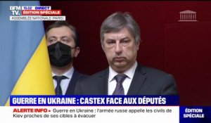 L'Assemblée nationale applaudie la présence de Vadym Omelchenko, ambassadeur d'Ukraine en France