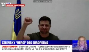Volodymyr Zelensky ovationné par le Parlement européen
