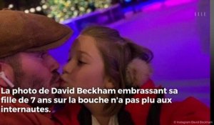 Embrasser ses enfants sur la bouche : David Beckham de nouveau sous le feu des critiques