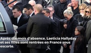 Laeticia Hallyday de retour en France sous escorte, pour la première fois depuis la mort de Johnny