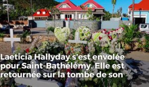 Laeticia Hallyday : de retour à Saint-Barth, son cadeau à Johnny