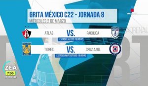 Continúa la jornada 8 de la Liga MX