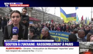 Anne Hidalgo et Yannick Jadot présents au rassemblement de soutien aux Ukrainiens à Paris