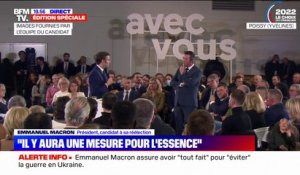 Emmanuel Macron: "Pour moi, la première réponse au pouvoir d'achat c'est le travail"