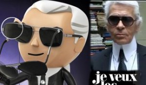 Exclu vidéo: un jeu vidéo pour enlever ses lunettes à Karl Lagerfeld !
