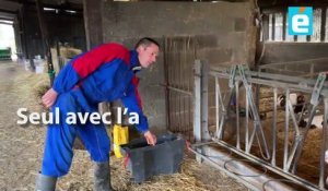 Eleveur laitier dans le Maine-et-Loire, Maxime Léridon veut garder une ferme à taille humaine.