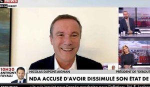 Covid-19 : accusé d'avoir dissimulé son état de santé, Nicolas Dupont-Aignan répond