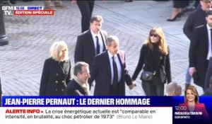 Obsèques de Jean-Pierre Pernaut: Brigitte Macron et Nicolas Sarkozy arrivent à la basilique Sainte-Clotilde