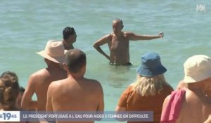 Zapping 18/08 : A 71 ans, le président du Portugal sauve deux femmes de la noyade