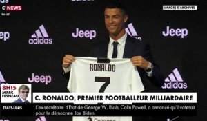 Zapping du 09/06 : Cristiano Ronaldo devient le premier footballeur milliardaire